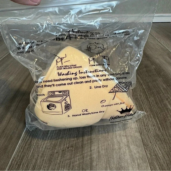 Kathleen Kirkwood VIntage AAAh! Shoulder Pads * New * Nude Foam - Picture 5 of 8